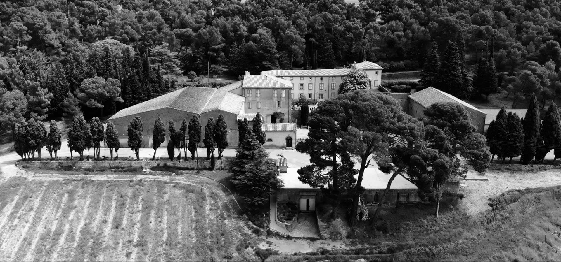 Photo aérienne du Château Gourgazaud Livinière